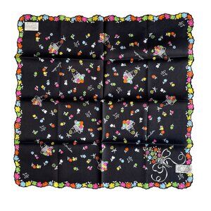 Lulu Guinness Floral Cotton Scarf